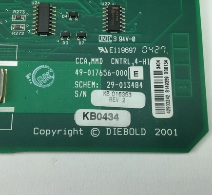 Diebold 49-017656-000E بطاقة لوحة التحكم في CCA بطاقة بطاقة تحكم في PCB أجزاء أجهزة الصراف الآلي