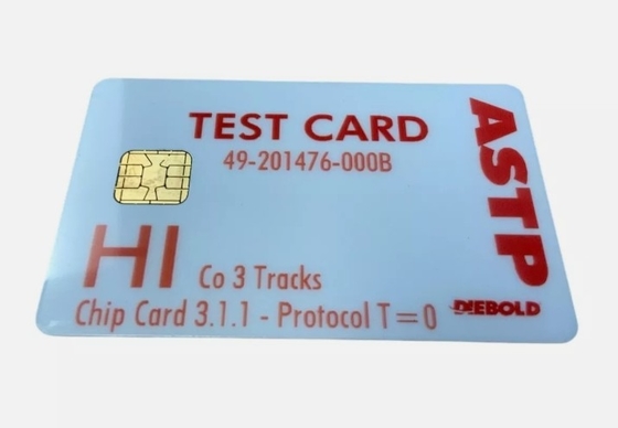 بطاقة اختبار Diebold Nixdorf Hi-Co ASTP 49201476000B بطاقة شريط مغناطيسي OEM
