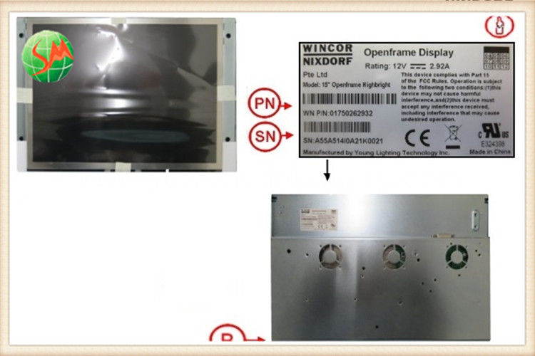 مراقب 15 بوصة عرض Wincor Atm أجزاء 1750262932 لبروكاش 280 285
